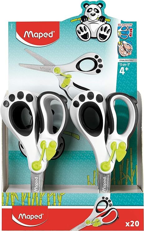 Maped Koopy Spring-Assisted Educational Scissors, 5 Inch, Blunt, Pack of 20 (137910US) | Amazon (US)