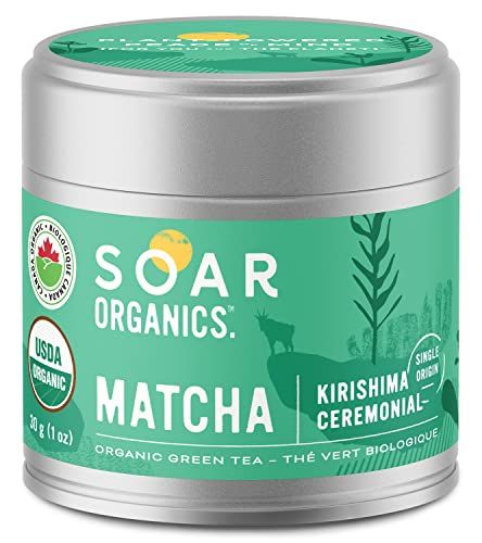 Soar Organics - Organic Japanese Matcha Green Tea Powder - Kirishima Ceremonial Grade - Single Or... | Amazon (CA)