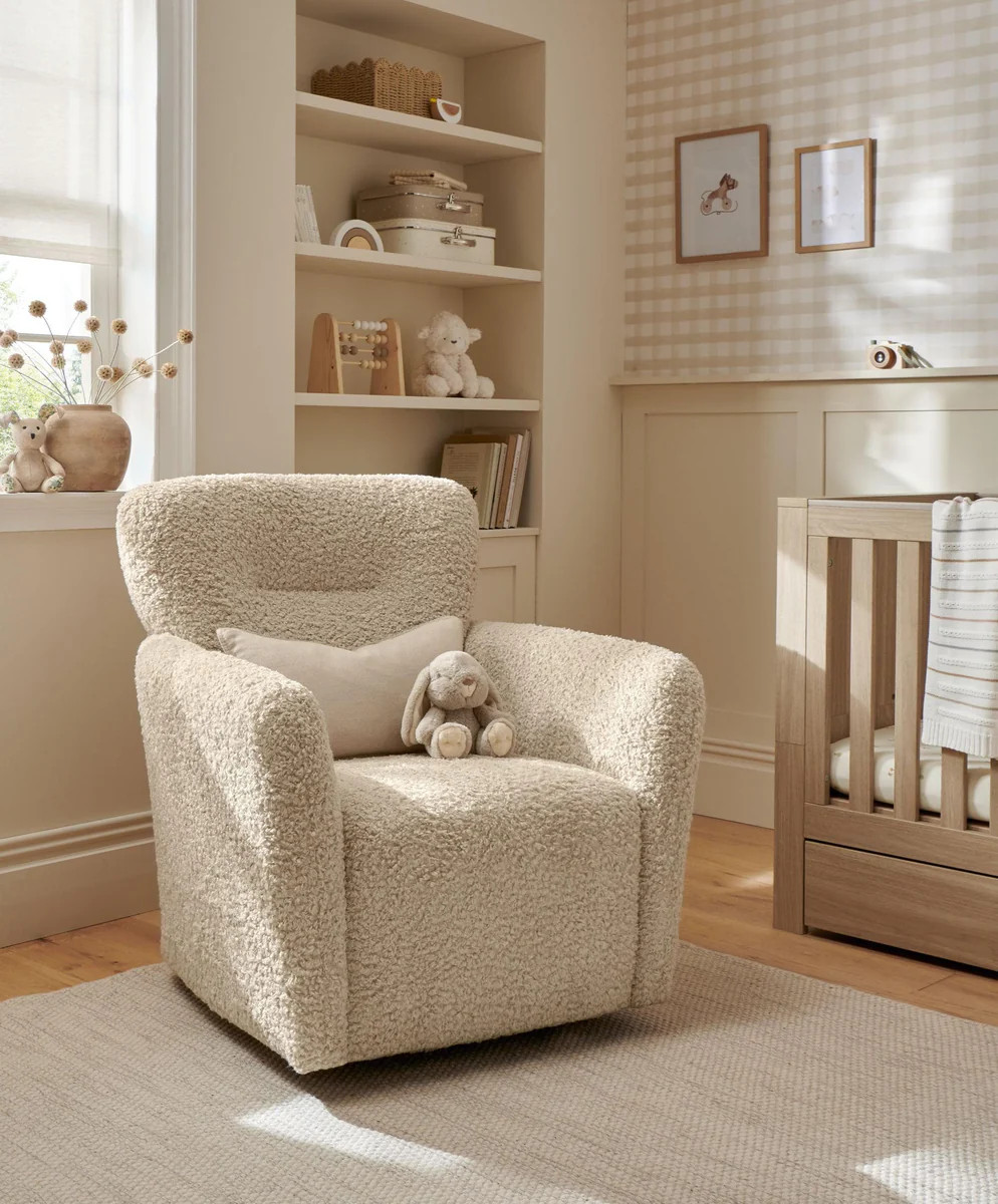 Settle Swivel Nursing Chair - Biscuit Teddy | Mamas & Papas