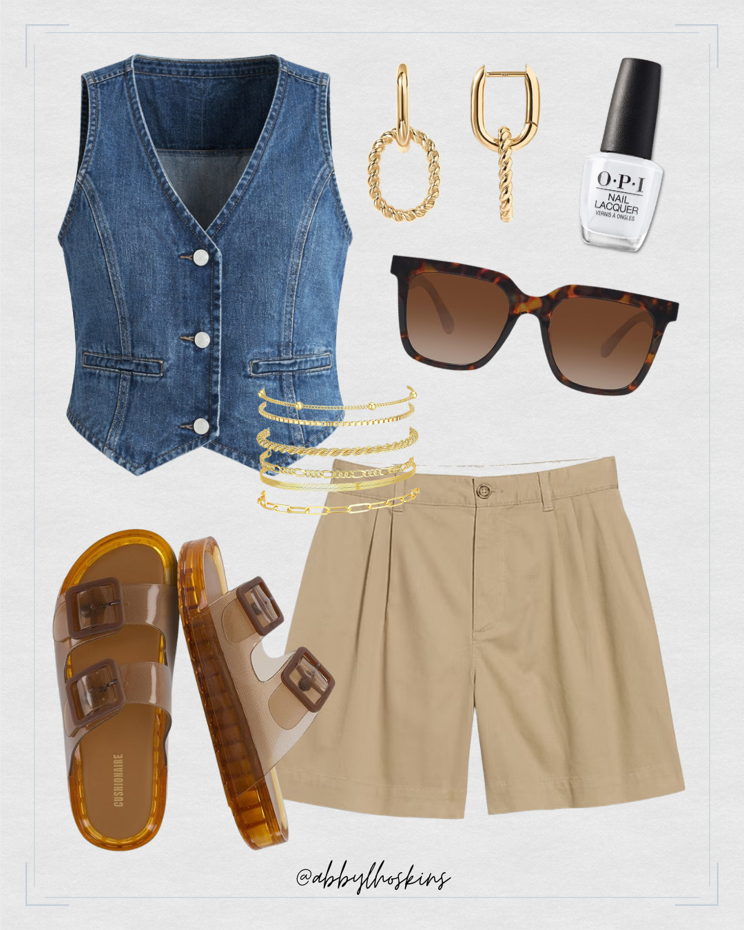 Perfect for a spring or summer day! ☀️

@amazon #springoutfits2026 #ltkwomens #amazonfashion #casualstyle #whitenailpolish #tortoiseshellsunglasses #goldbracelets 

 #LTKootd #LTKmomlife #LTKSeasonal