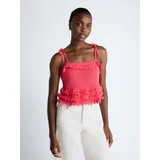 Scoop Women's Tie Ruffle Sweater Tank, Sizes XS-XXL | Walmart (US)