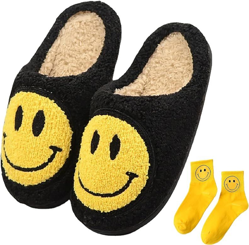 Slippers For Women Fuzzy Warm Memory Foam House Slippers With Fur Lining | Amazon (US)