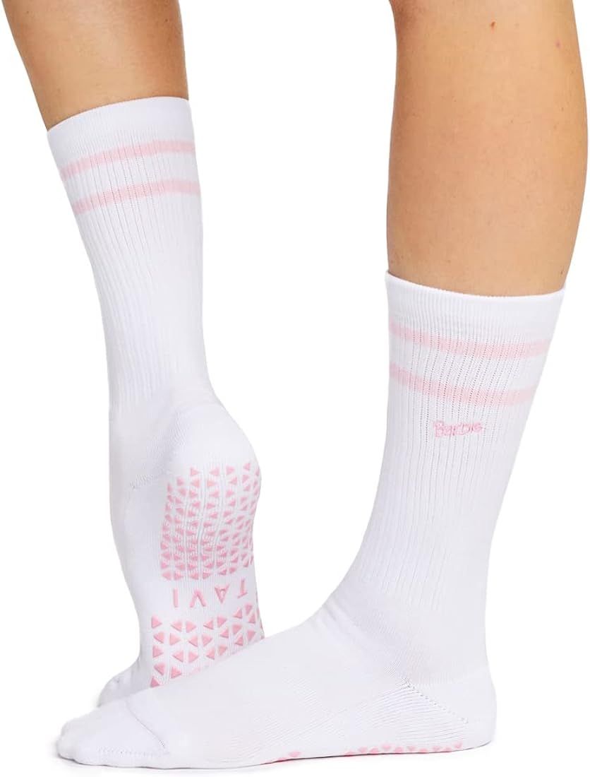 TAVI Kai Fashion Crew Grip Socks - Slipper Socks for Barre, Pilates, and Yoga - Pilates Socks wit... | Amazon (US)