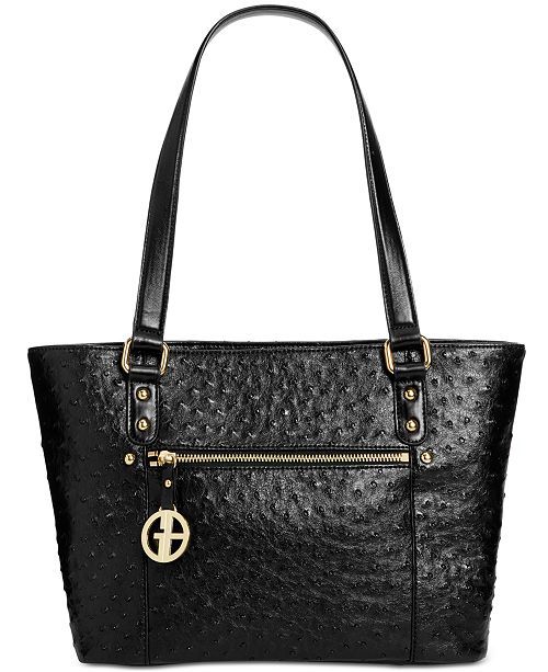 Ostrich-Embossed Tote, Created for Macy's | Macys (US)