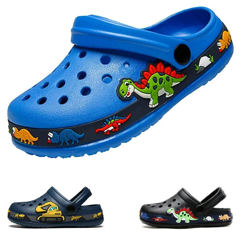 Drecage Toddler Boys Girls Cartoon Clogs Kids Lightweight Garden Shoes Beach Sandals | Walmart (US)