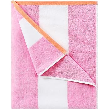 HENBAY Fluffy Oversized Beach Towel - Plush Thick Large 70 x 35 Inch Cotton Pool Towel, Rose Red ... | Amazon (US)