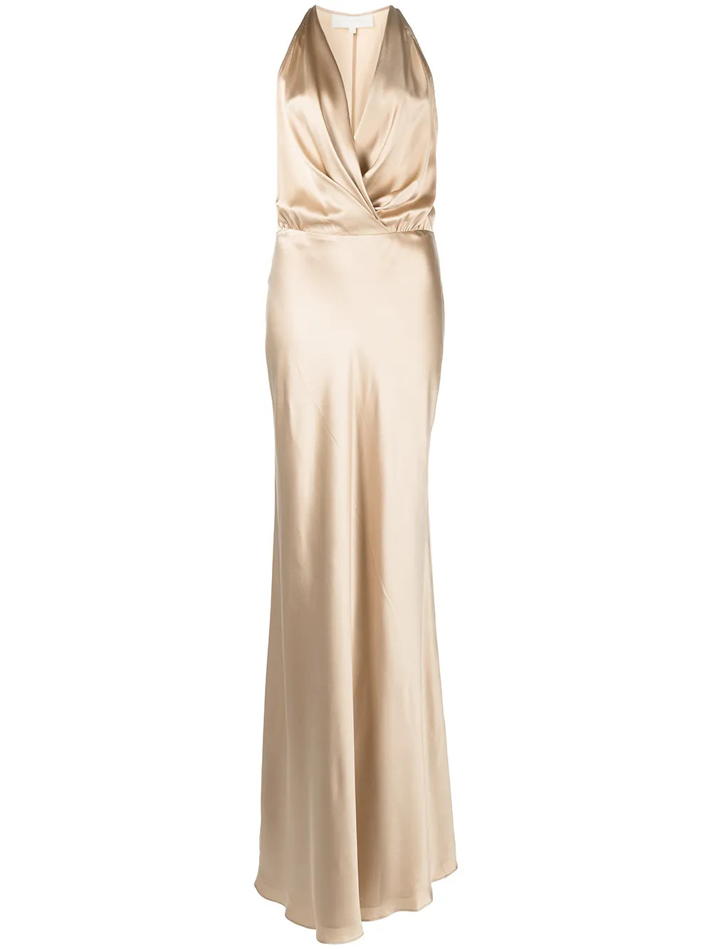 draped halterneck gown | Farfetch Global
