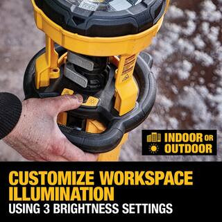 DEWALT 20-Volt MAX 3000-Lumen Tripod Light DCL079B - The Home Depot | The Home Depot
