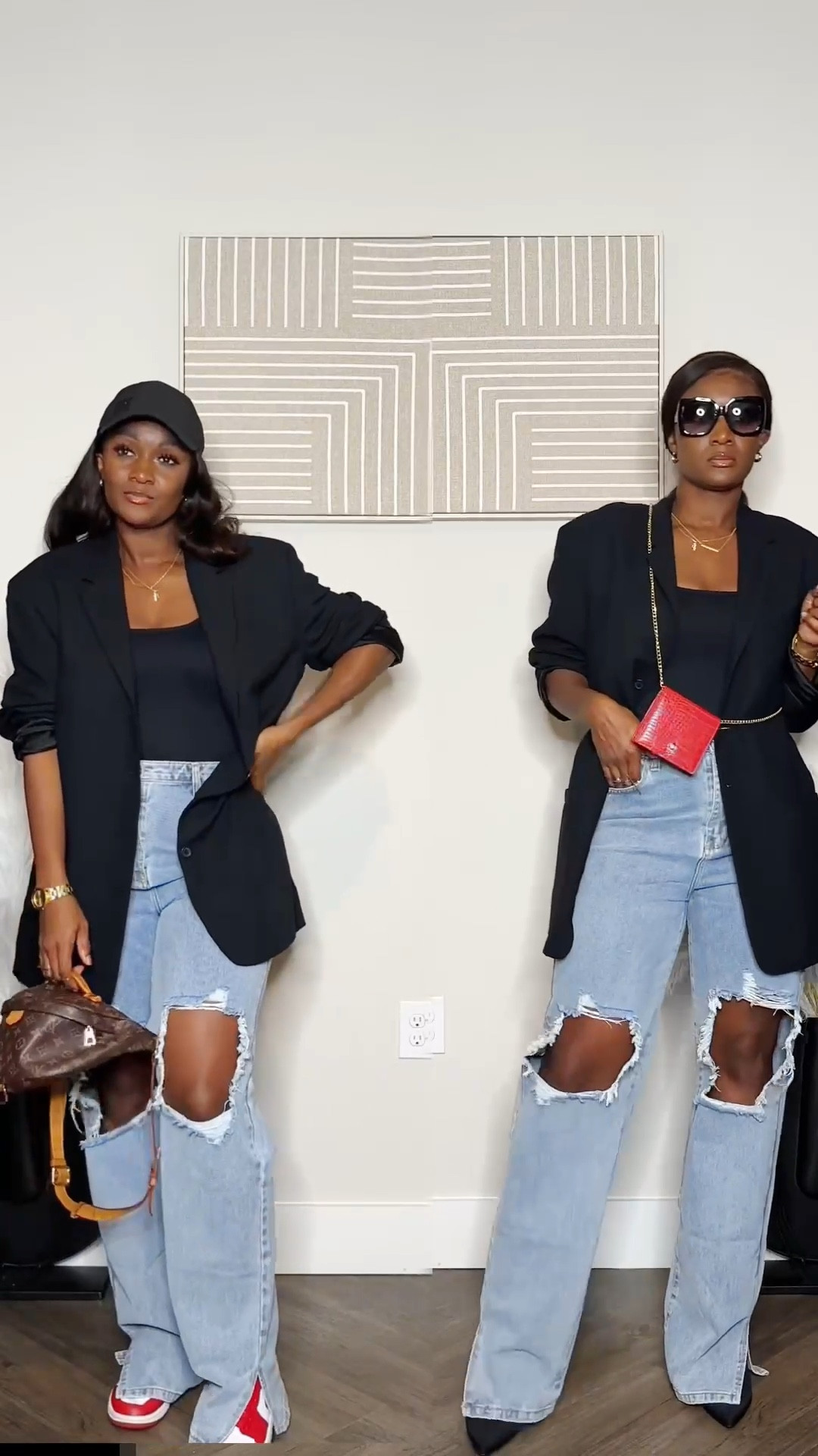 Another example that slight changes in how you accessorize can go a long way in creating a different look and feel to outfit.  

#LTKstyletip #LTKU #LTKVideo