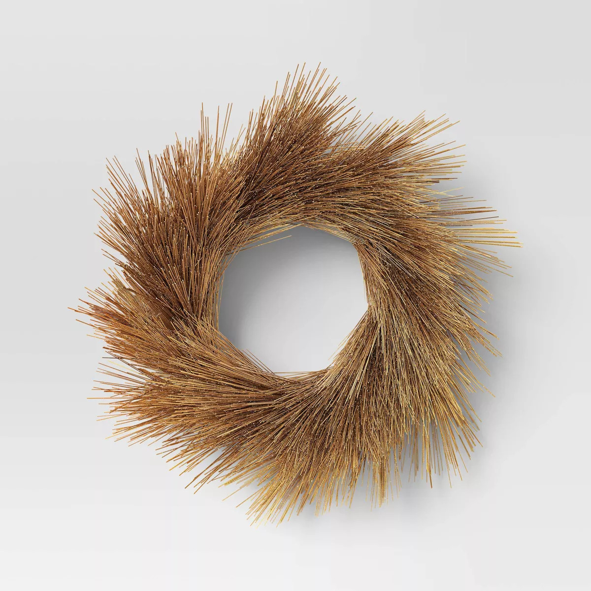 Shop all ThresholdChristmas Gold Long Needle Shimmer Artificial Wreath - Threshold™5 out of 5 s... | Target