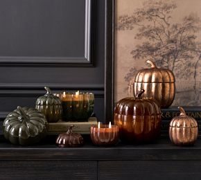 Figural Pumpkin Candle | Pottery Barn (US)