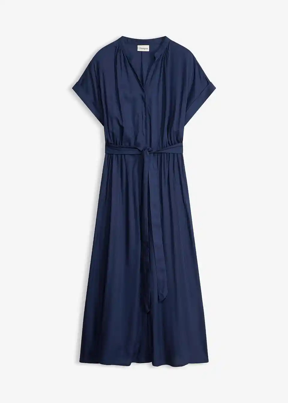 Hemdblusenkleid aus flie\u00dfender Viskose | Bonprix DE