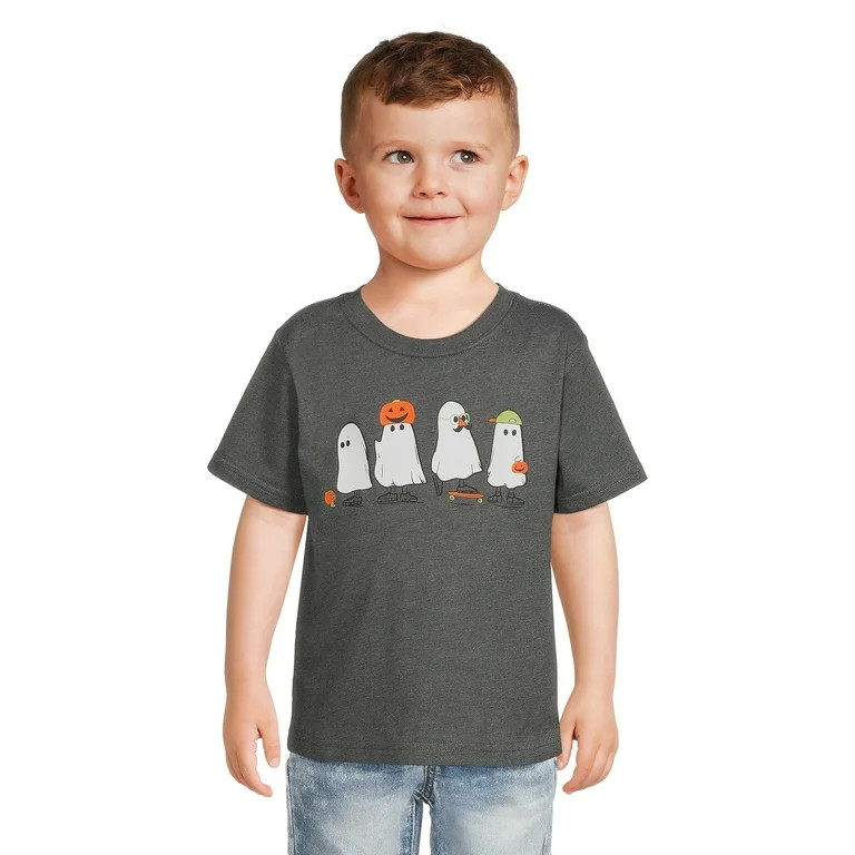 Wonder Nation Toddler Unisex Halloween T-Shirt, Sizes 12M-5T | Walmart (US)