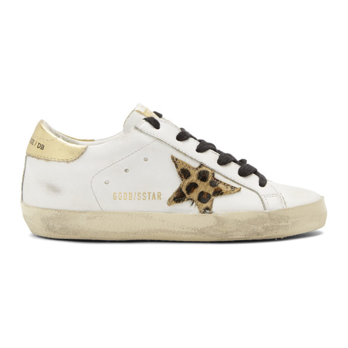 Golden Goose White Gold Tab Super Star Sneakers | SSENSE 