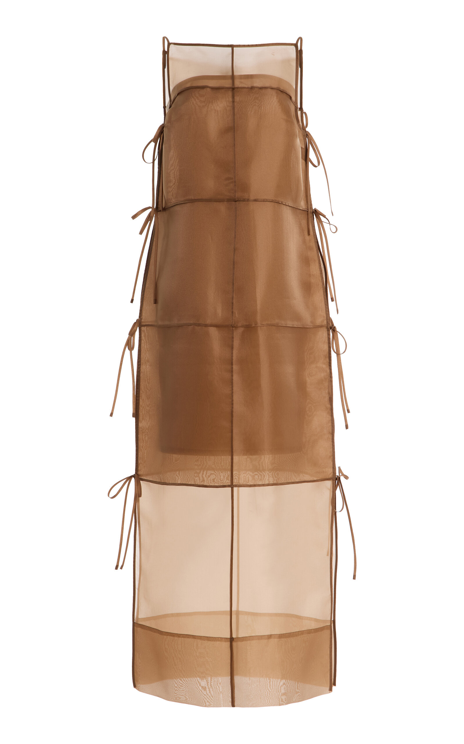 Chandler Tie-Detailed Organza Midi Dress | Moda Operandi (Global)
