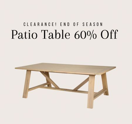 60% OFF END OF SEASON. Snag this beautiful outdoor table for $600 off! 

#LTKhome #LTKstyletip #LTKfamily