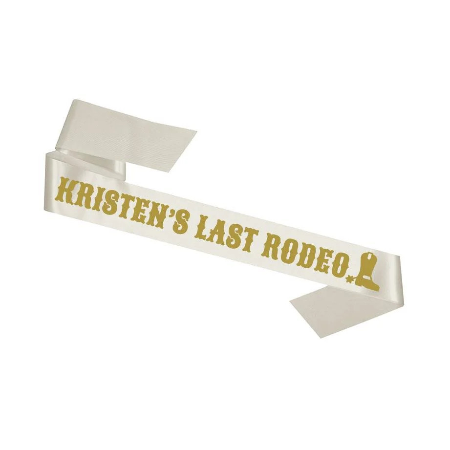 Custom Last Rodeo Sash | Sprinkled With Pink