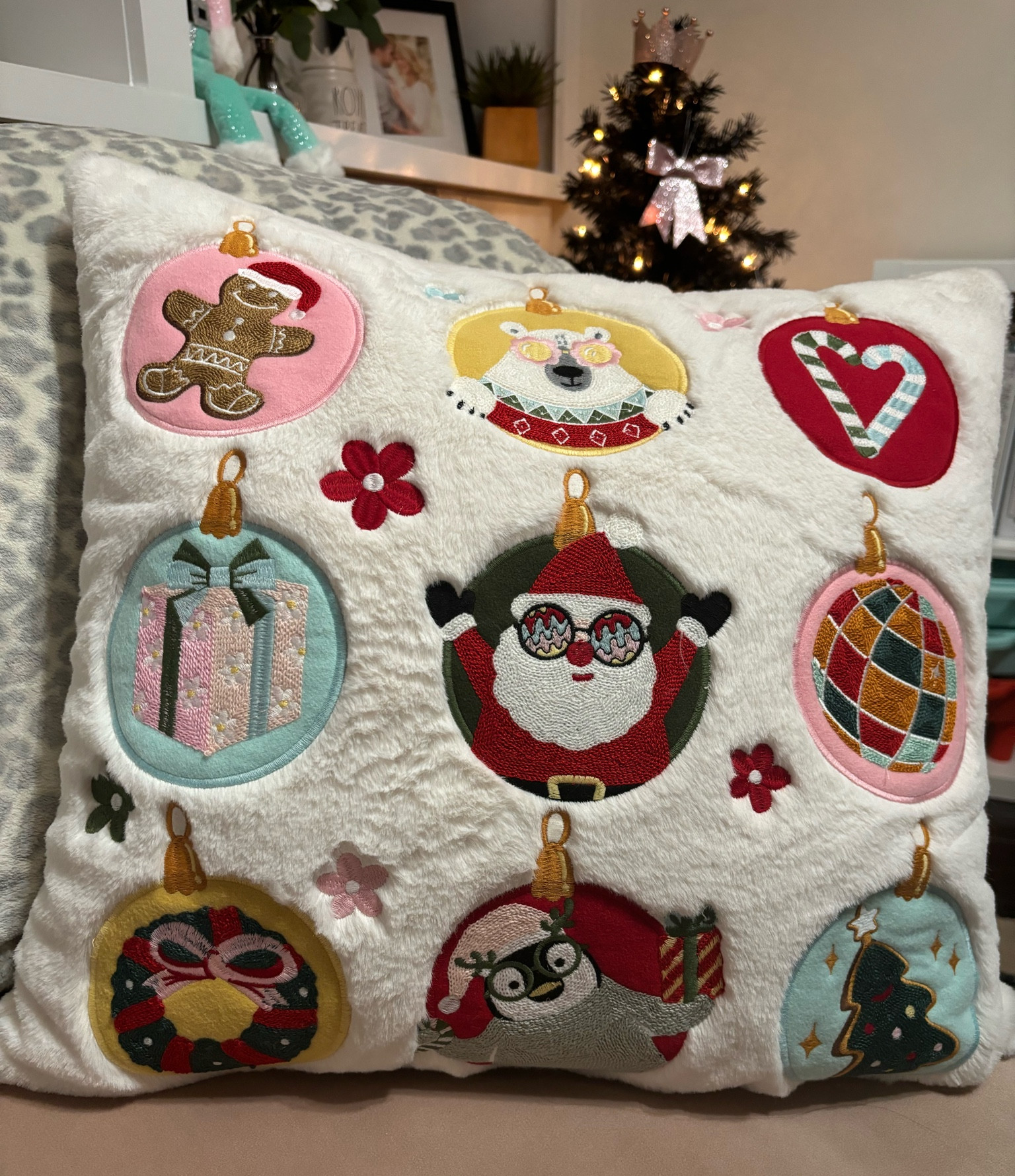 Cutest Groovy Christmas Pillow 🎅🏼 

#LTKSeasonal #LTKHoliday #LTKHome