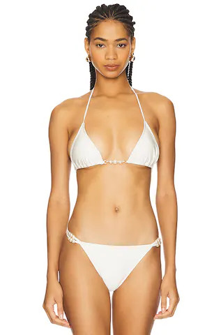 Shani Shemer Giselle Bikini Top in Cream from Revolve.com | Revolve Clothing (Global)