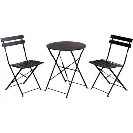Grand patio Premium Steel Patio Bistro Set, Folding Outdoor Patio Furniture Sets, 3 Piece Patio S... | Walmart (US)