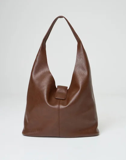 Faux Leather Slouchy Tote Bag | Glassons (Australia)