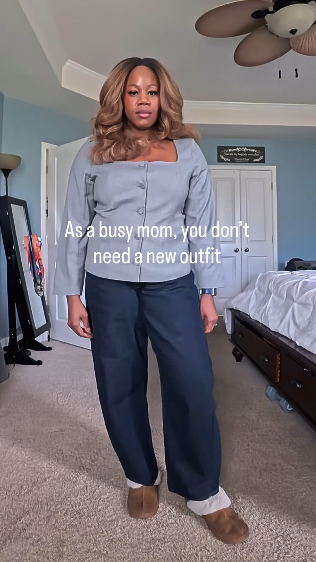 Busy Mom Style Hack: Accessories are your secret weapon! It’s giving we got clothes at home 💯

As a busy mom, you don’t need a new outfit every week—you just need to accessorize! The clothes are the canvas, the accessories are the vibe 🤩

✨Get into the details! Throw on some statement jewelry—a bold necklace or a cute earring to make that basic top pop. It draws the eye up and makes a simple silhouette look intentional. 💥 

❤️ Give me a Pop of Color! That vibrant bag is the main character; it’s the easiest way to look instantly chic. Like, hello, that red is UNREAL 😮‍💨

👢Put some pep in ya step with a chic shoe! Swap the fuzzy slippers for some a booties and now we’re ready for drop off and a meeting 💁🏾‍♀️

💋 Don’t be afraid of a deep hue lip! Fall is here, so tap into those rich colors. A strong lip is the fastest way to feel polished and put together💄

❤️ this for your next “I have 5 minutes to get dressed” day!

Fall outfit, Mom uniform, fall jeans, outfit, fashion hacks, Mom style, Abercrombie & Fitch

#LTKStyleTip #LTKFindsUnder50 #LTKMidsize