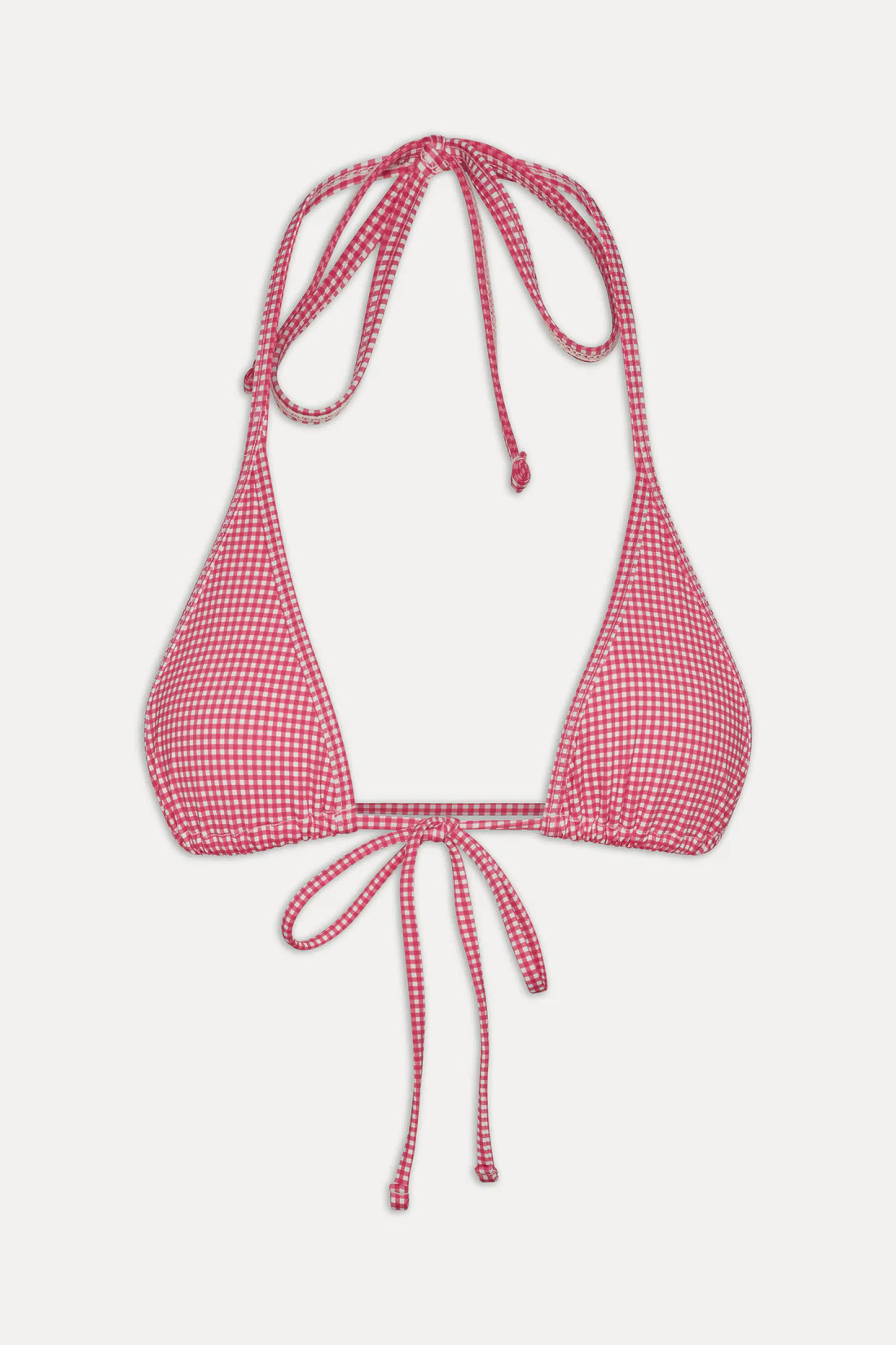 Paradise Halter Bikini Top - Ladybug Gingham | Frankies Bikinis