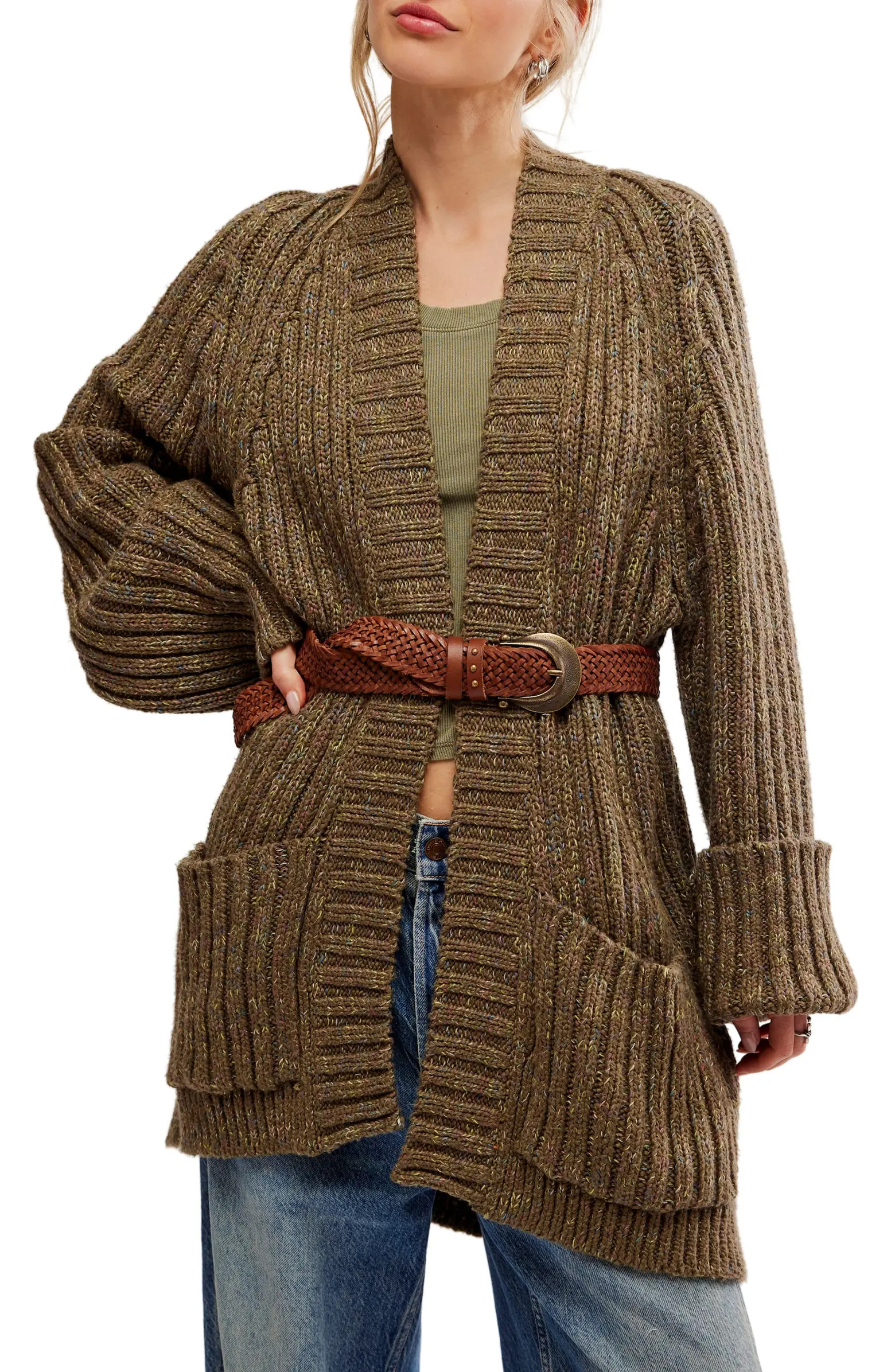 Free People Blossom Cotton Open Front Cardigan | Nordstrom | Nordstrom