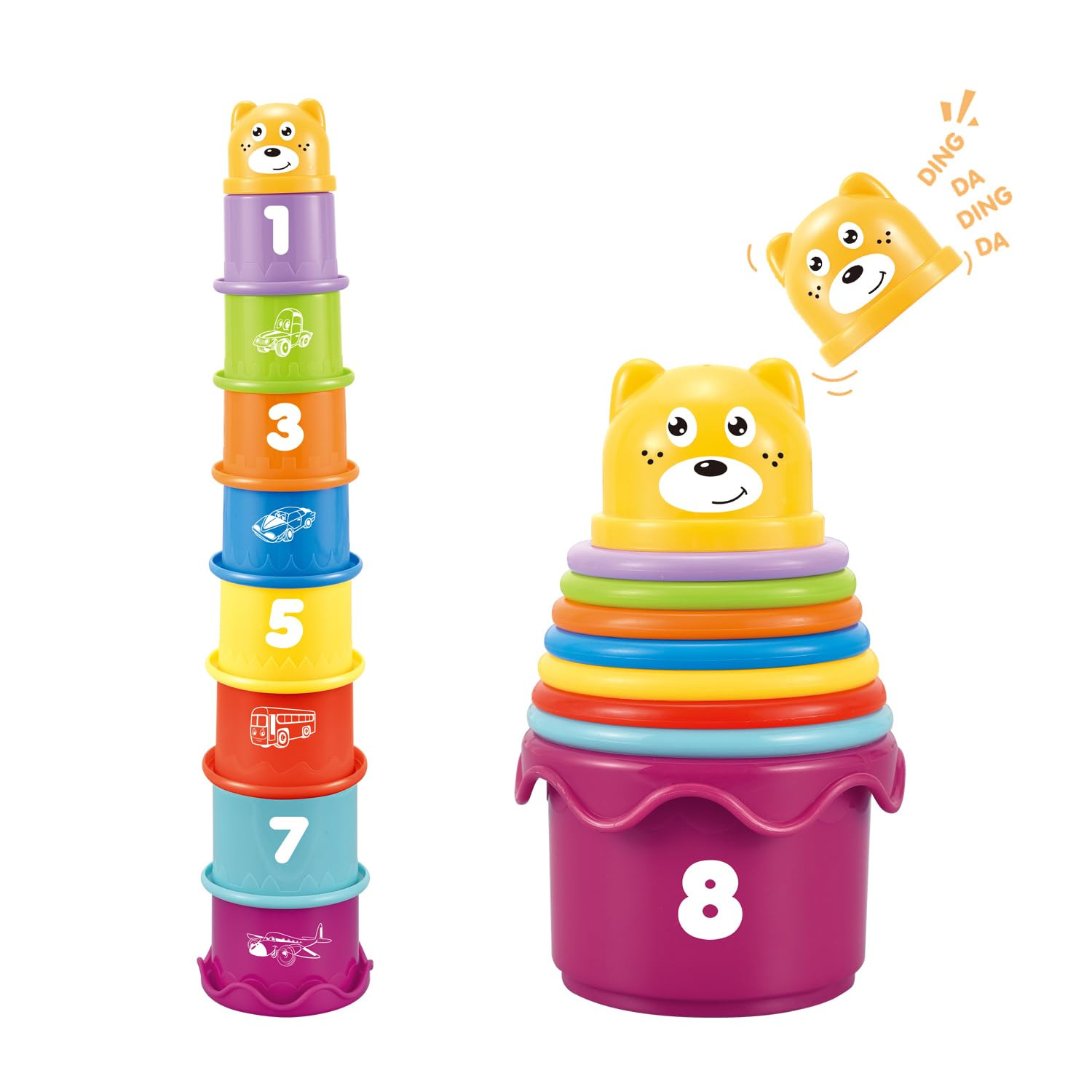Baby Stacking Nesting Cups Toys, Baby Toys 6 to 12 Months, Montessori Toys for Toddler Gifts 1 Ye... | Amazon (US)