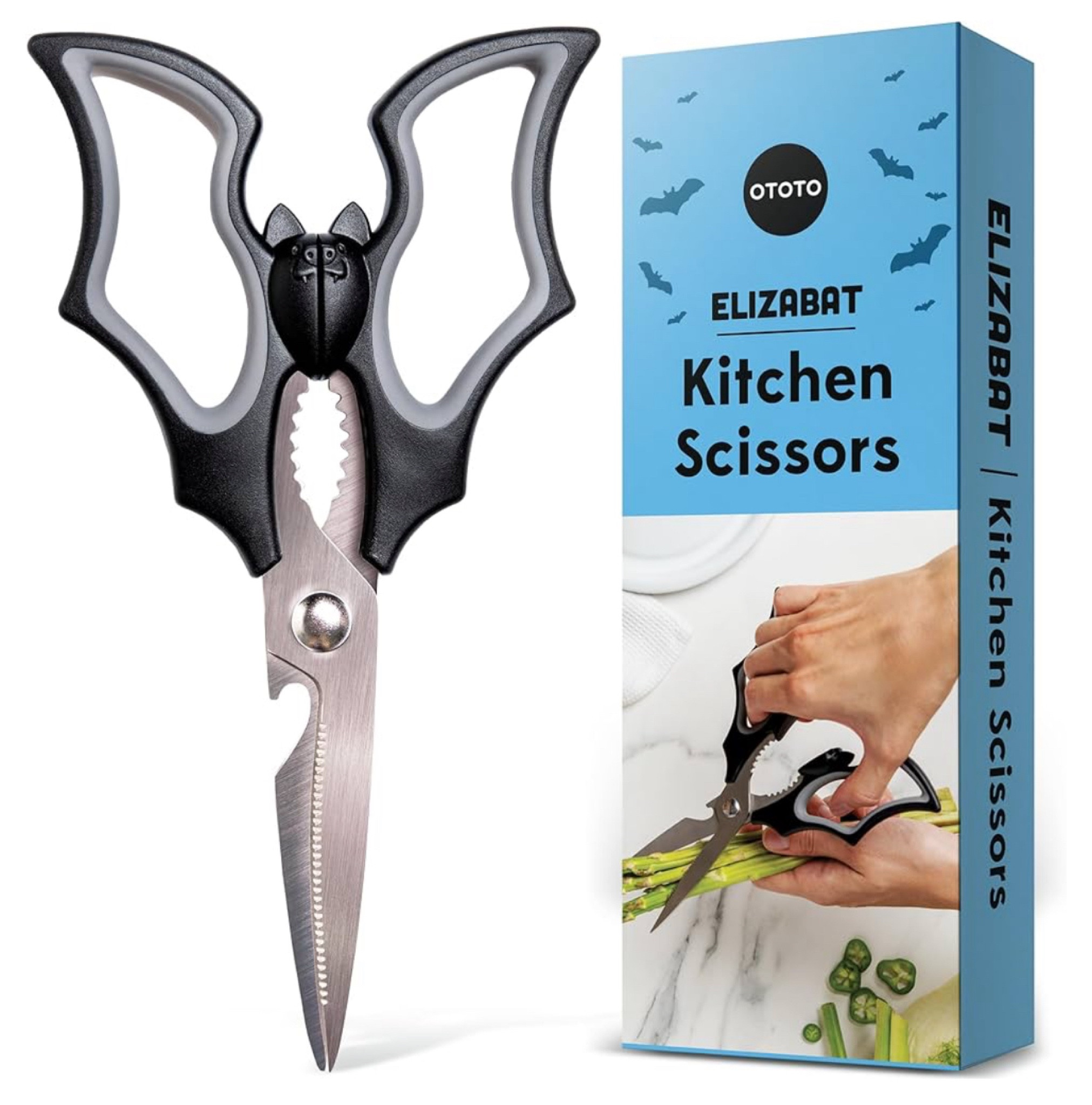32% off 🎉

NEW!! Elizabat Kitchen Scissors by OTOTO - Cute Bat Kitchen Shears, Scissors Kitchen Utensils - Bats, Halloween Gifts, Cooking Scissors, Kitchen Gadgets

#LTKHome #LTKSeasonal #LTKSaleAlert