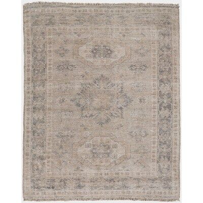 Room Envy Ramey 9 x 12 Wool Charcoal Gray/Latte Tan Indoor Abstract Bohemian/Eclectic Area Rug Lo... | Lowe's