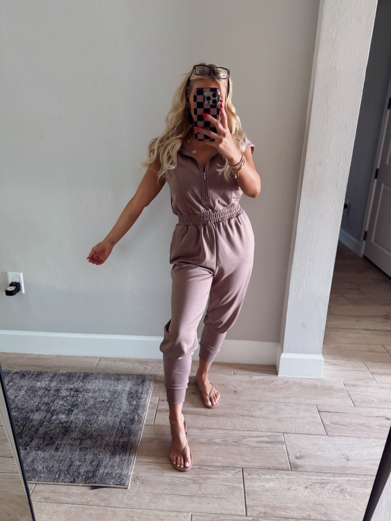 Are you joking?! This Walmart set looks like spanx! Perfect for travel day! Only $36 and I also snagged the black! 

#LTKActive