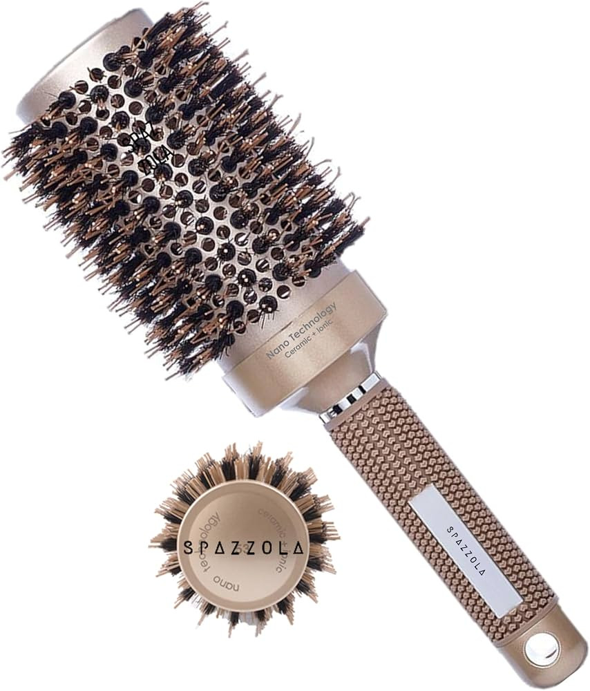 Escova Profissional Térmica Vazada Cerda De Javali Cabelo (#53, Dourado) | Amazon (BR)