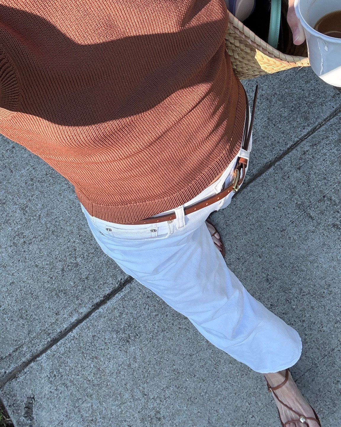 Sunday fit 🫶🏻 S sleeveless knit, 25 jeans, sandals, belt and bag old. Linked similar!

Transitional outfit, early fall outfit, summer to fall ourfit, knit tank, summer to fall, early fall outfits

#LTKootd #LTKgrwm #LTKSeasonal
