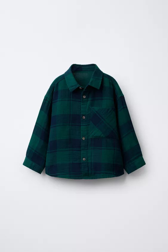 TEXTURED PLAID SHIRT | Zara US