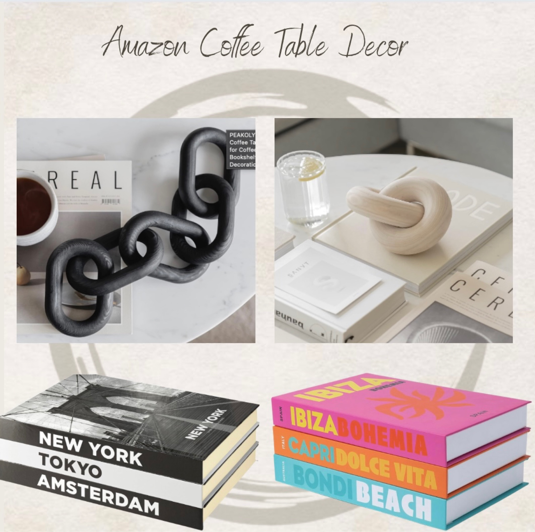 Amazon coffee table books and decor

#LTKhome #LTKstyletip