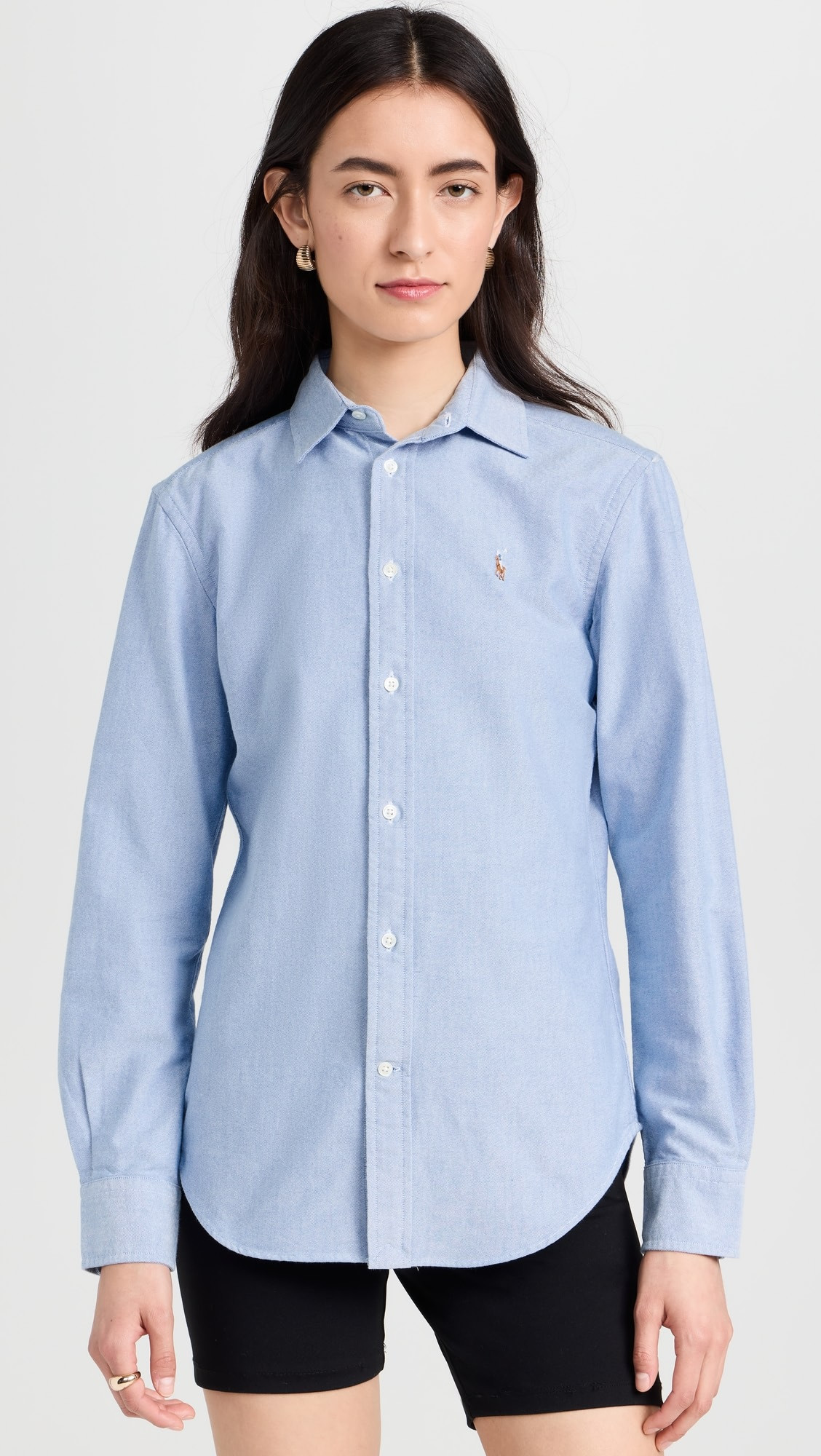 Cotton Oxford Long Sleeve Button Down Shirt | Shopbop