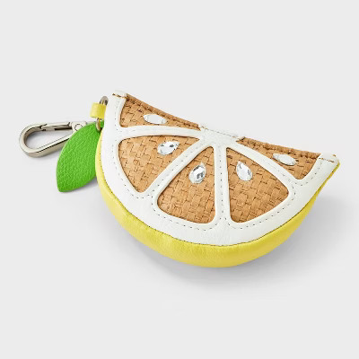 Girls' Lemon Pouch Bag Charm - art class™ Yellow | Target