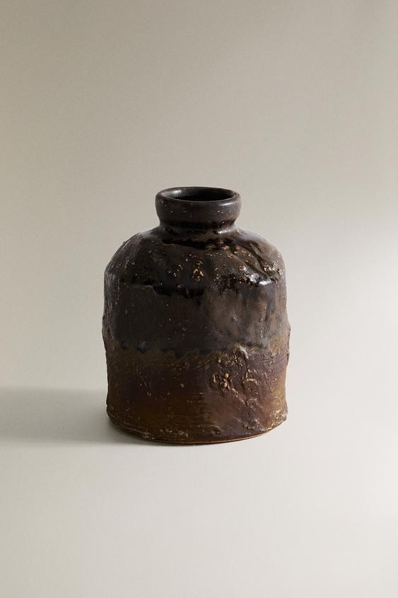 TEXTURED CERAMIC VASE | Zara US