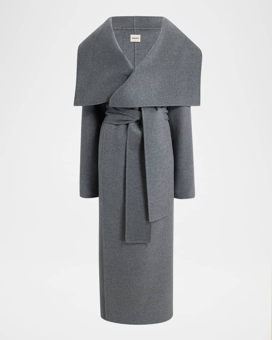 Khaite Levitt Cashmere Wrap Coat | Neiman Marcus