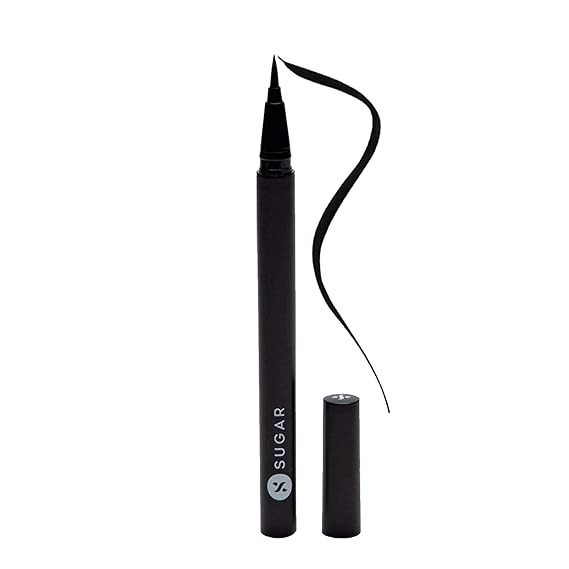 Sugar Cosmetics Arrested For Overstay Waterproof Eyeliner01 I'll Be Black (Black)Long Lasting, Sm... | Amazon (US)