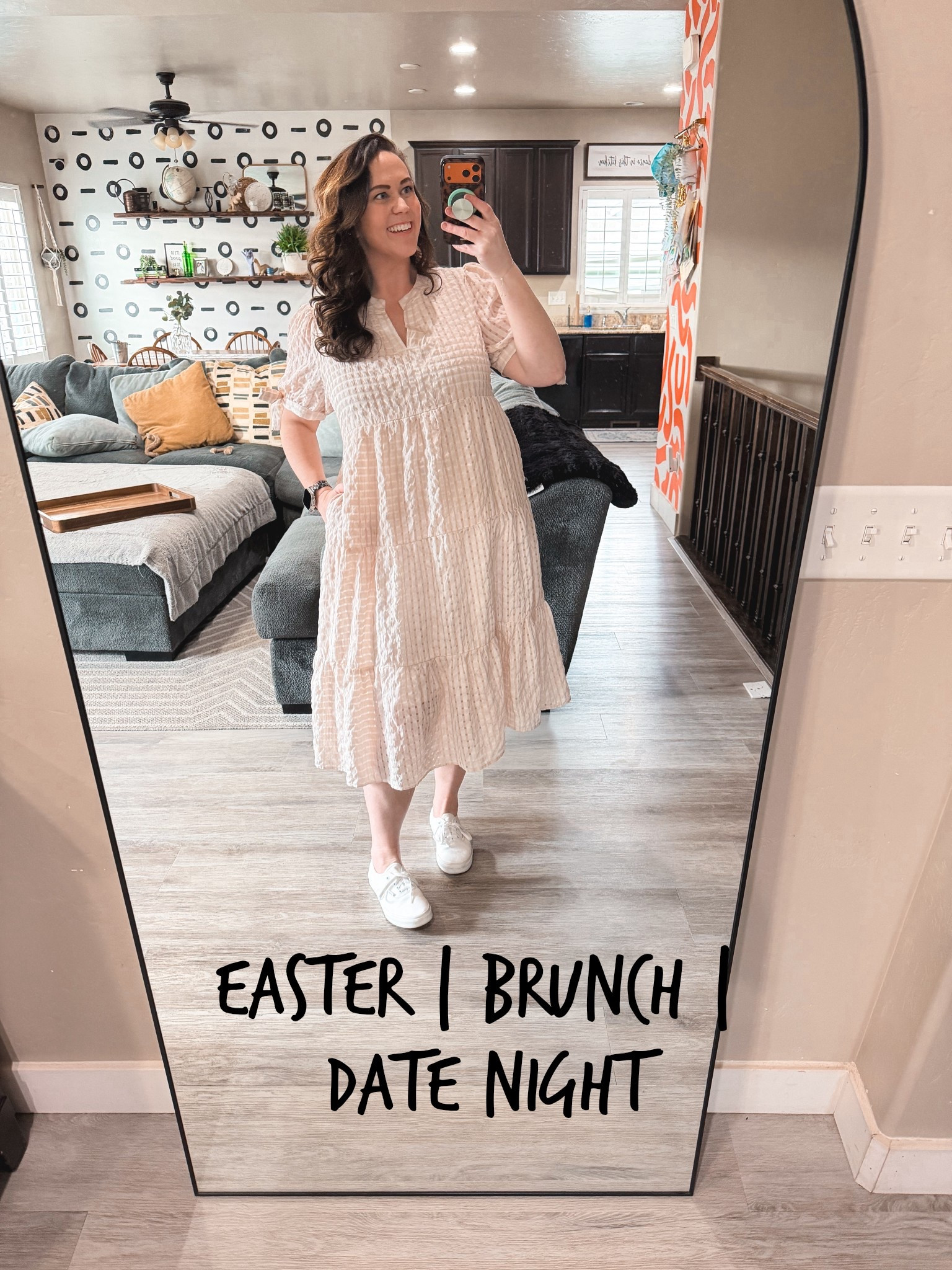 Easter, brunch, date night, baby shower, you name it. Such a cutie feminine dress🥰

I’m wearing a size XL! 
Size 14/16 | L/XL | 5’9

#amazonfashion #midsizestyle
#workingmomstyle #easterdress #springoutfit

#LTKMidsize #LTKSeasonal #LTKTall