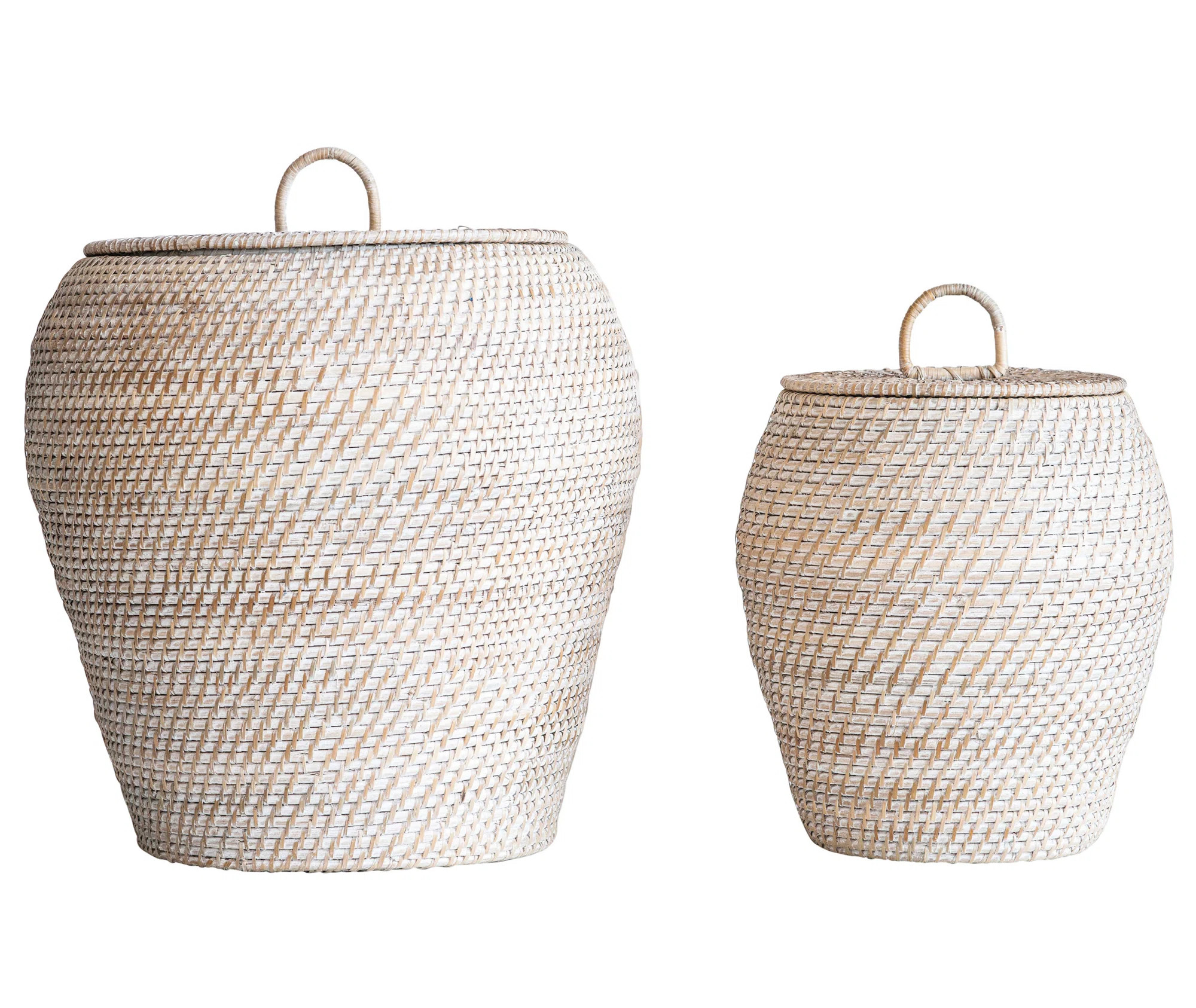 Coastal Rattan Decorative Basket | Birch Lane