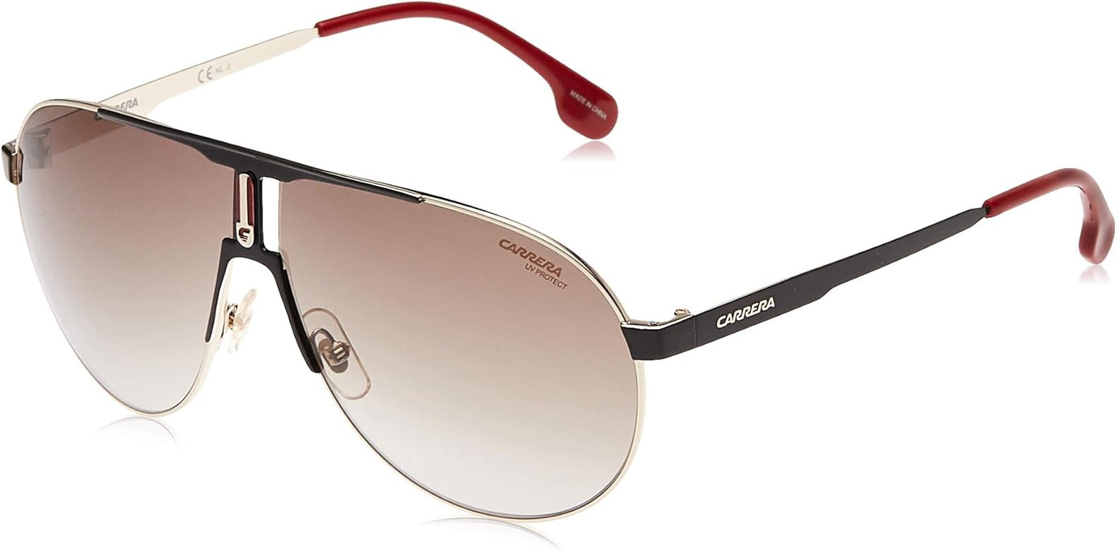Amazon.com: Carrera 1005/S Pilot Sunglasses, Red Gold/Dark Gray Gradient, 66mm, 9mm: Clothing | Amazon (US)