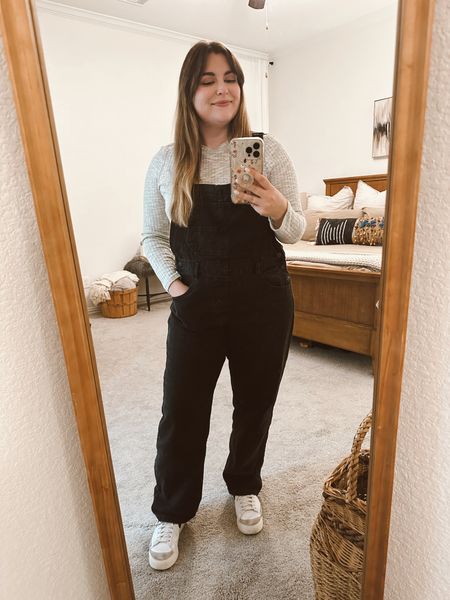 the best overalls of my life. I sized up for a comfy oversized fit. I think these particular overalls look better loose. #overalls #midsize #momstyle

#LTKfit #LTKunder100 #LTKstyletip
