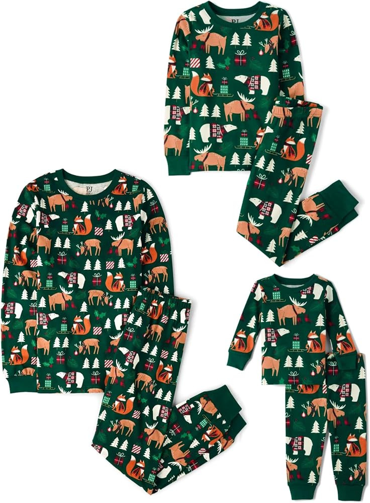 The Children's Place Family Matching, Christmas and Holiday Pajama Sets, Cotton | Amazon (US)