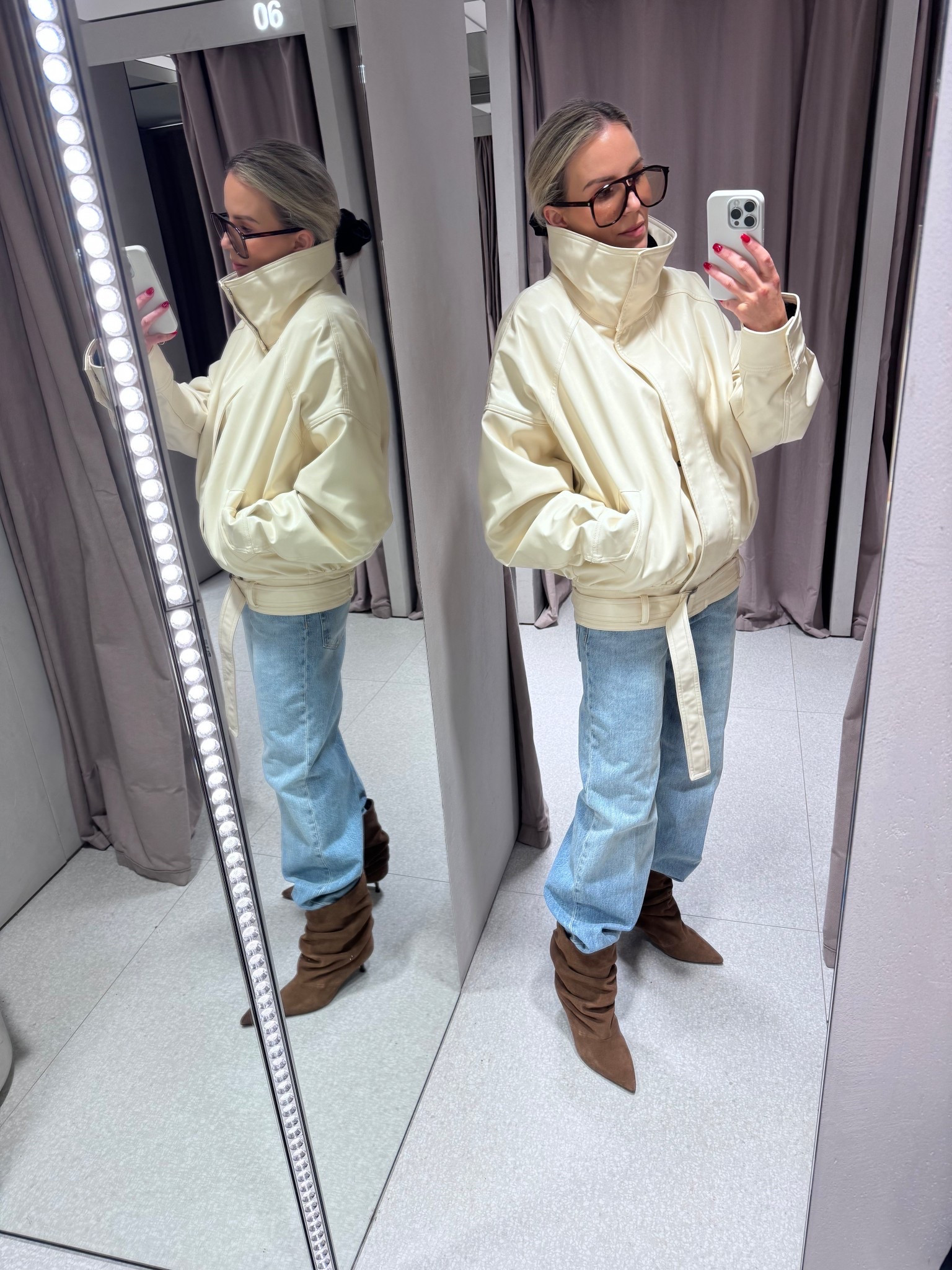 Spring jacket and jeans- wearing a size S in the jacket and 34 in jeans x

#LTKSeasonal #LTKspring