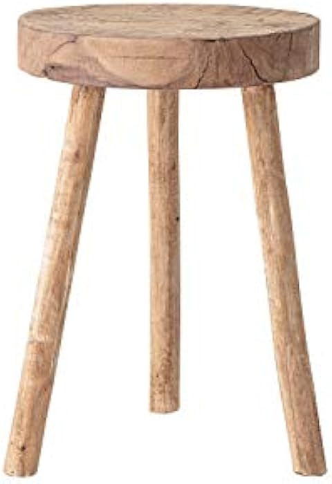 Bloomingville Reclaimed Wood Stool, Natural | Amazon (US)