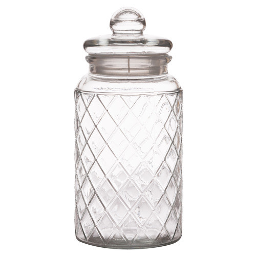 Casa Domani Trellis 1.3L Glass Storage Jar | Temple & Webster | Temple & Webster AU