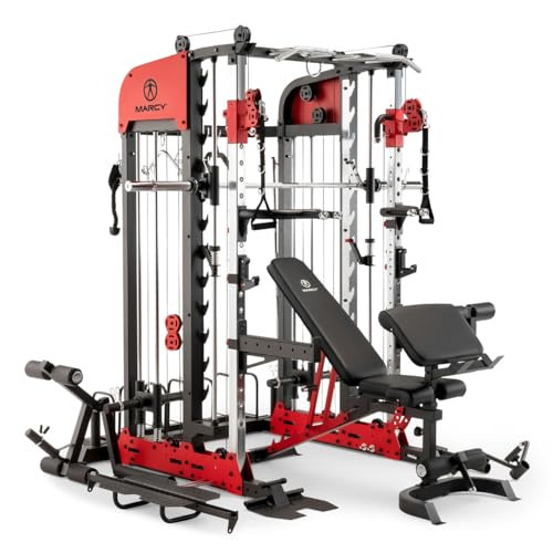 Marcy Pro Deluxe Smith Cage Home Gym System for Weight Training SM-7553 | Amazon (US)